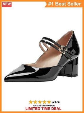 Pointy Toe Block Heel Pumps Formal Dress Shoes
